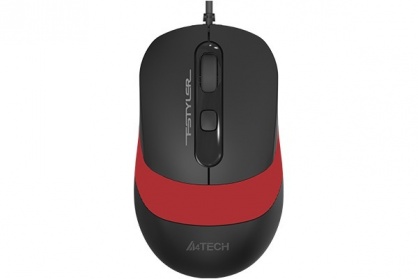 Mouse USB optic A4Tech Fstyler Negru/Rosu, FM10 Red